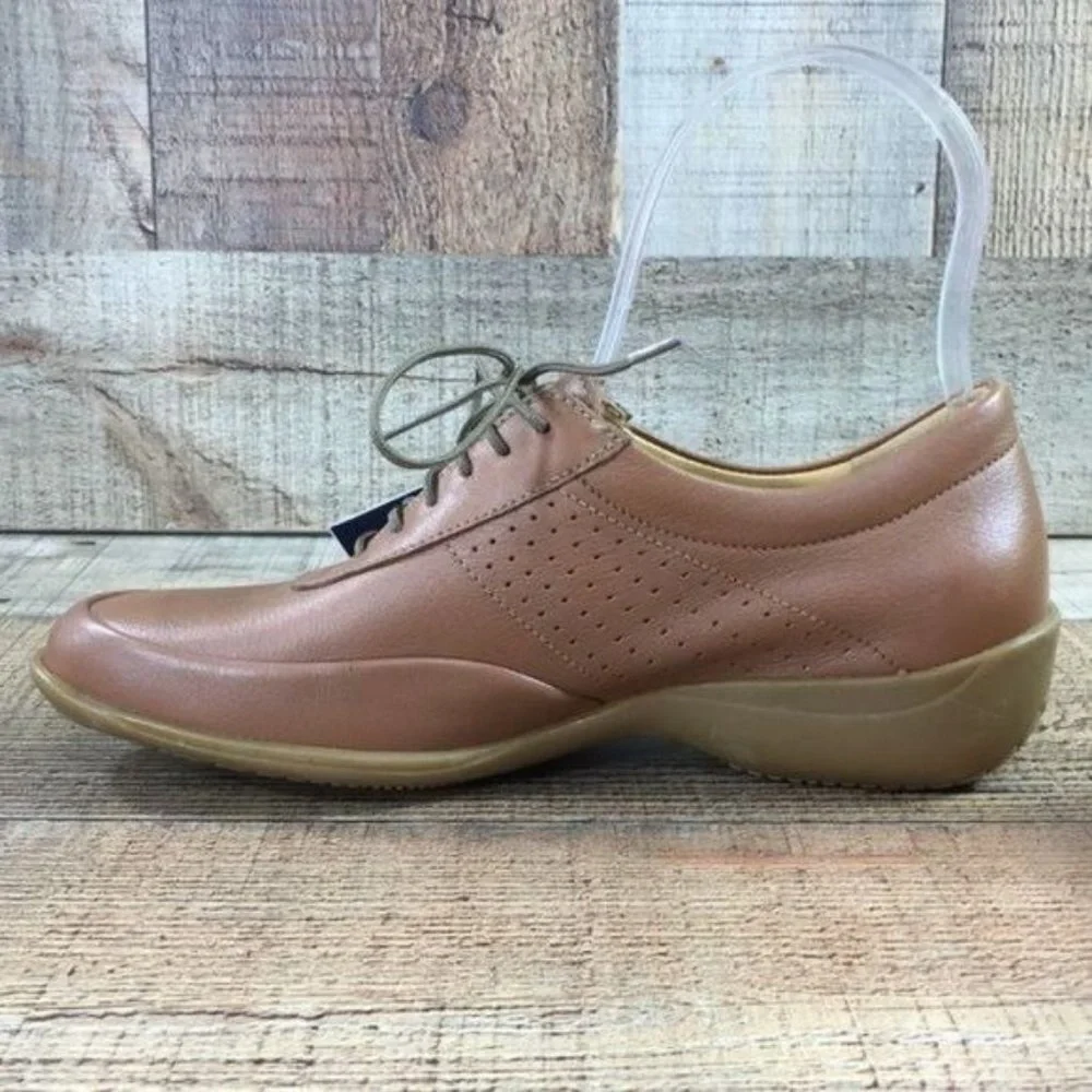 Mephisto Brown Leather Oxford Sneaker Shoes Cool Air Womens 5‎